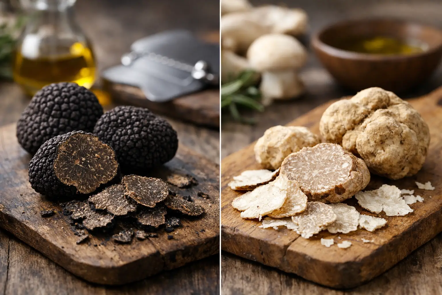 Black Truffle vs White Truffle