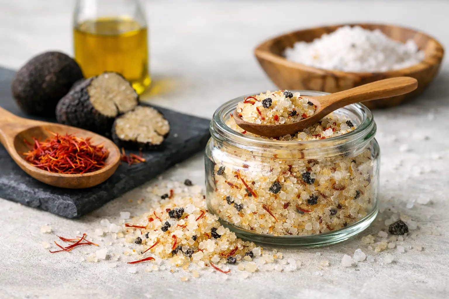 How to Use Saffron Truffle Sea Salt