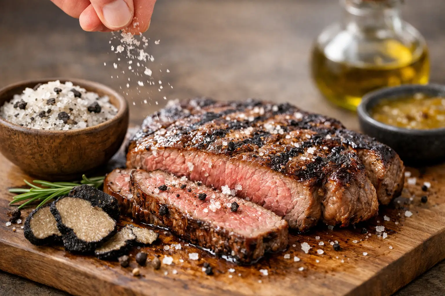 How to Use Truffle Salt on Steak