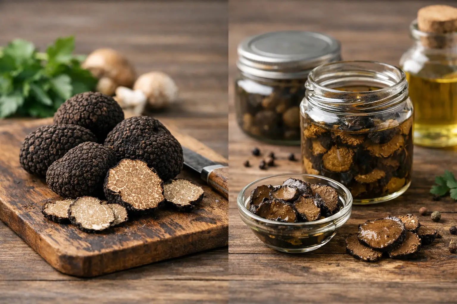 Fresh Truffles Versus Preserved Truffles