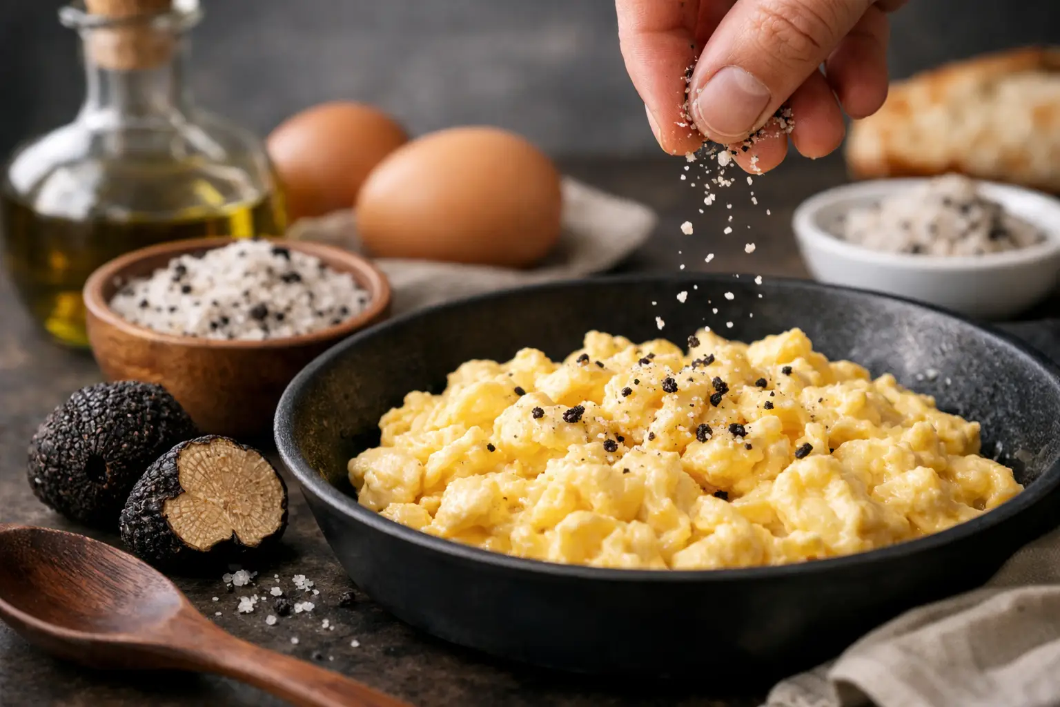 How to Season Scrambled Eggs With Truffle Salt