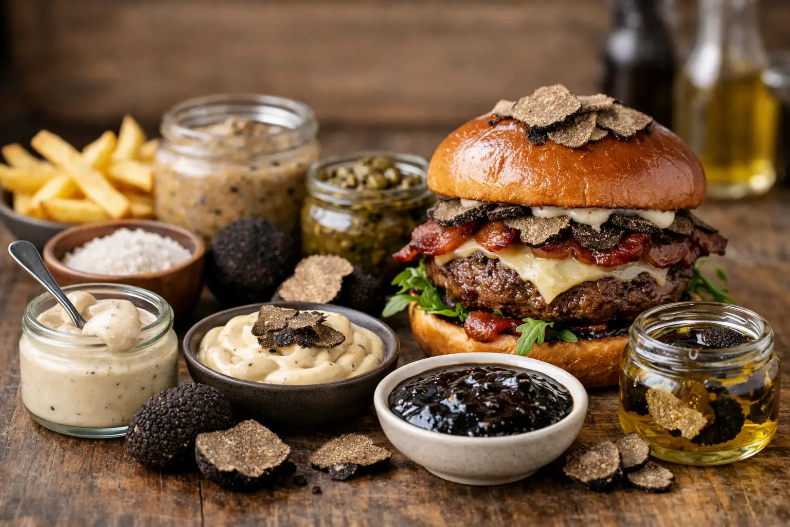 7 Truffle Condiments for Burgers That Shine