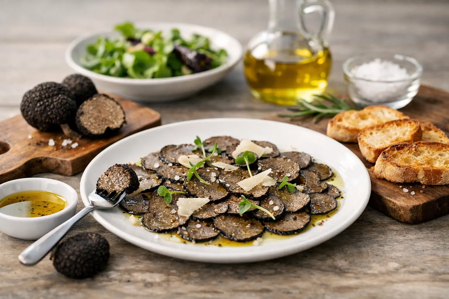 How to Serve Truffle Carpaccio at Its Best